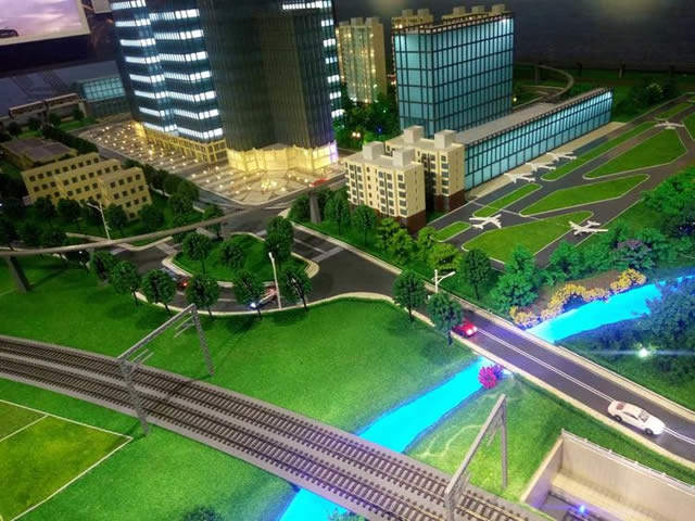 多軌道智能交通沙盤